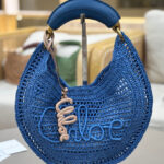 Chloe Summer Banana Hobo Bag In Raffia